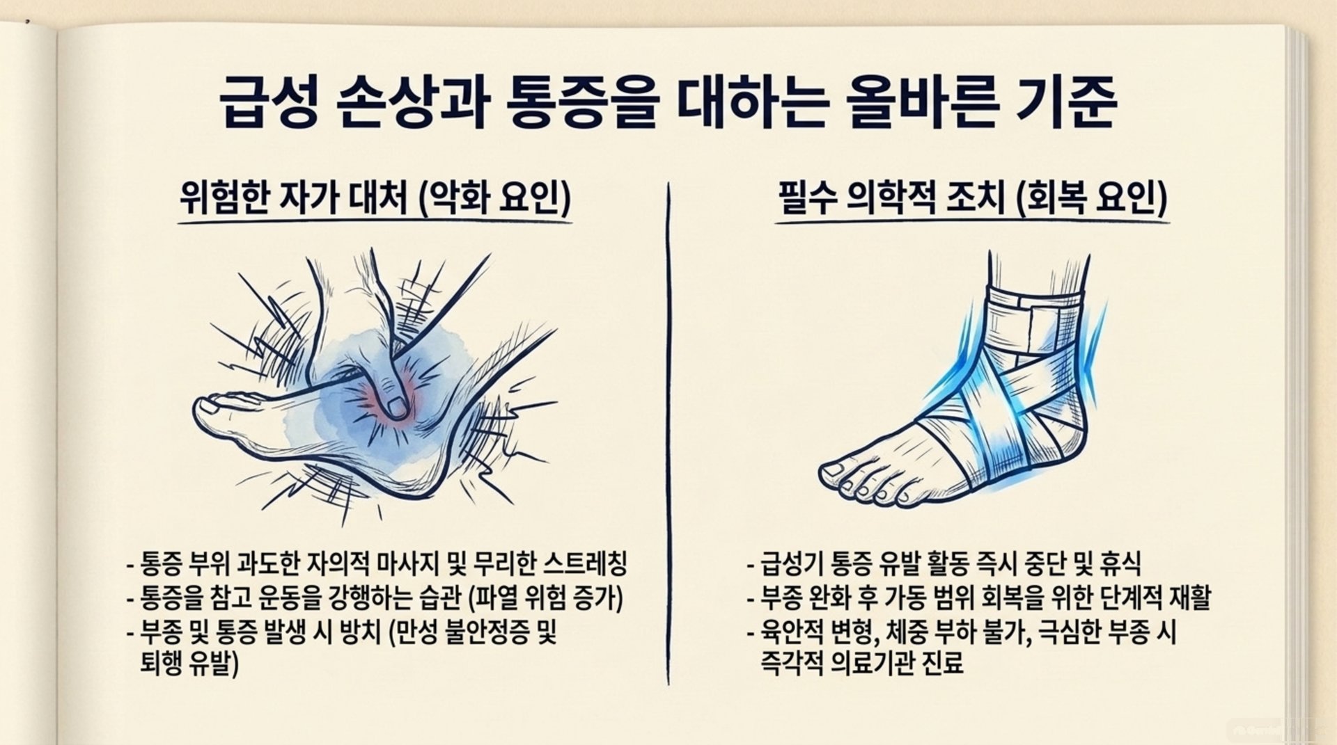 서대문구 한의원 급성 손상과 통증을 대하는 올바른 기준 안내 이미지