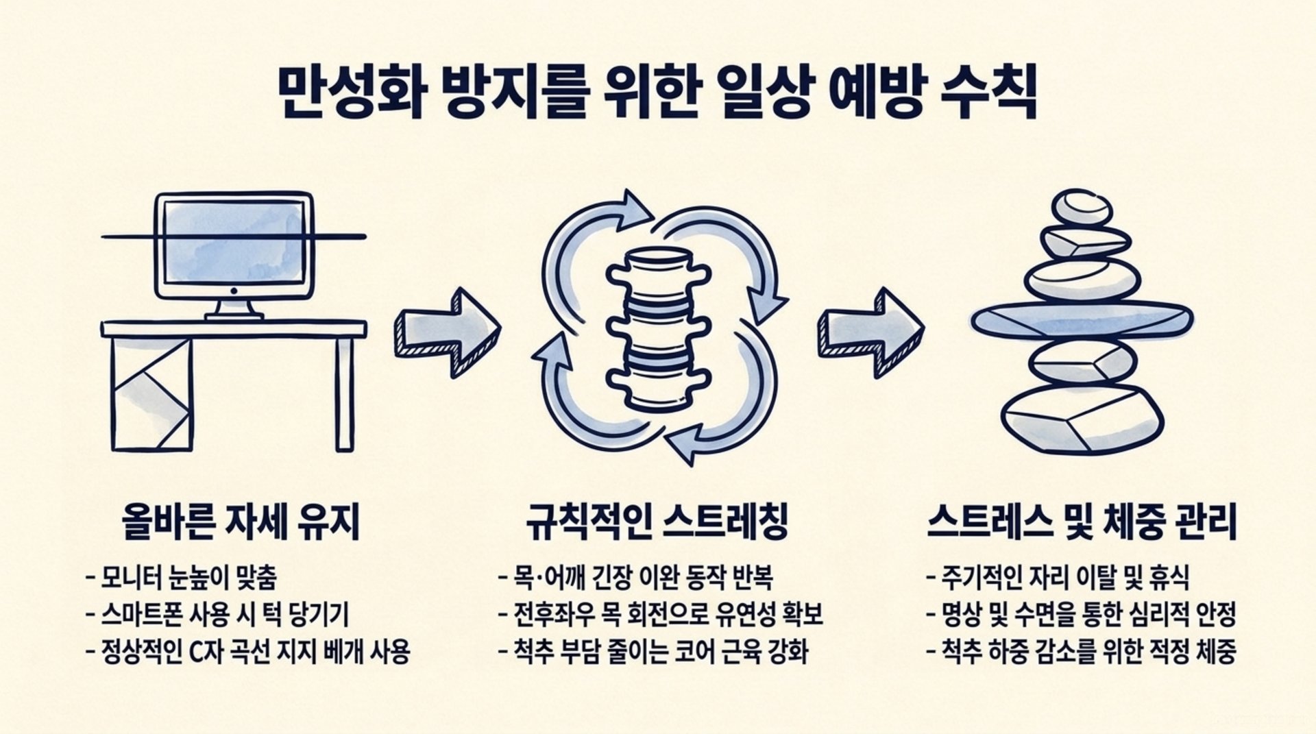 서대문구 한의원 만성화 방지를 위한 일상 예방 수칙 안내 이미지