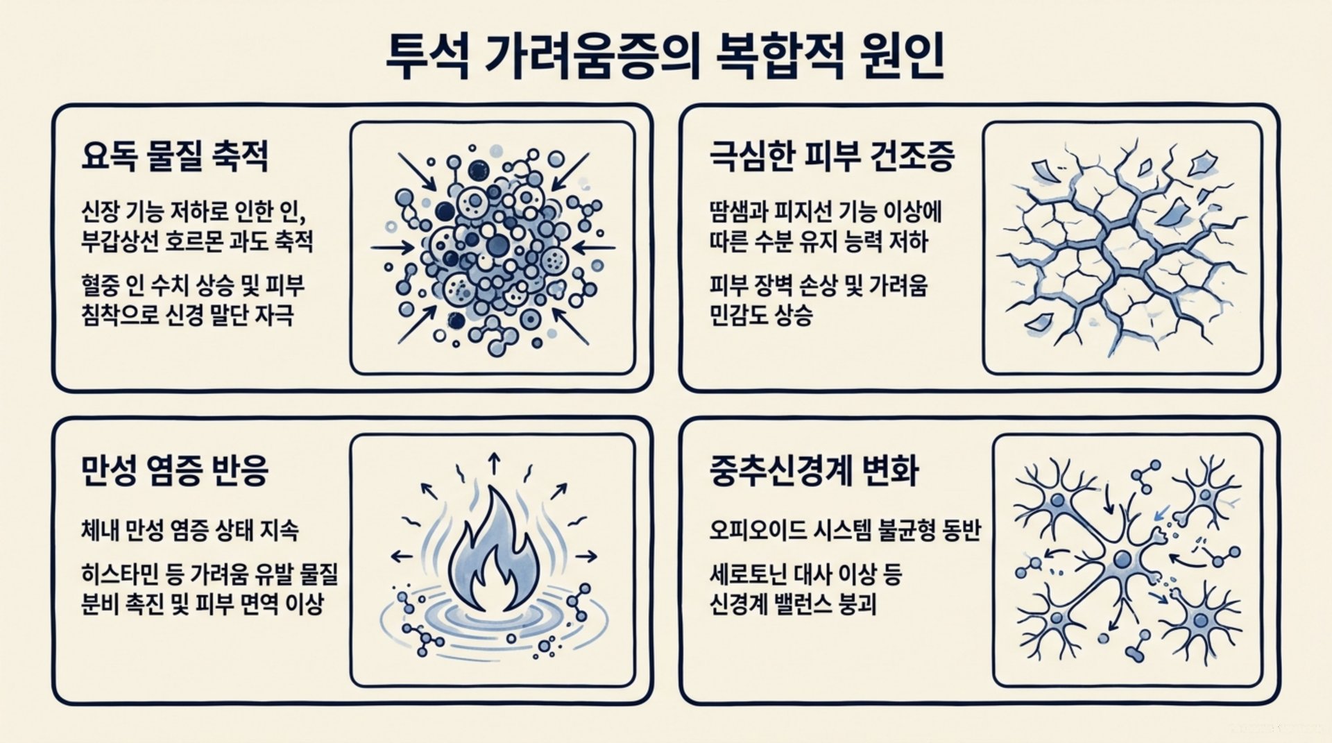 북가좌동 한의원 투석 가려움증의 복합적 원인 안내 이미지