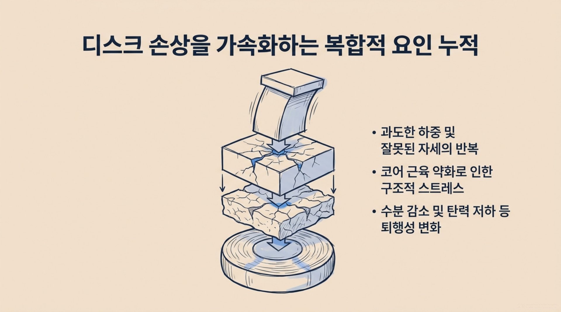 북가좌동 한의원 디스크 손상을 가속화하는 복합적 요인 누적 안내 이미지