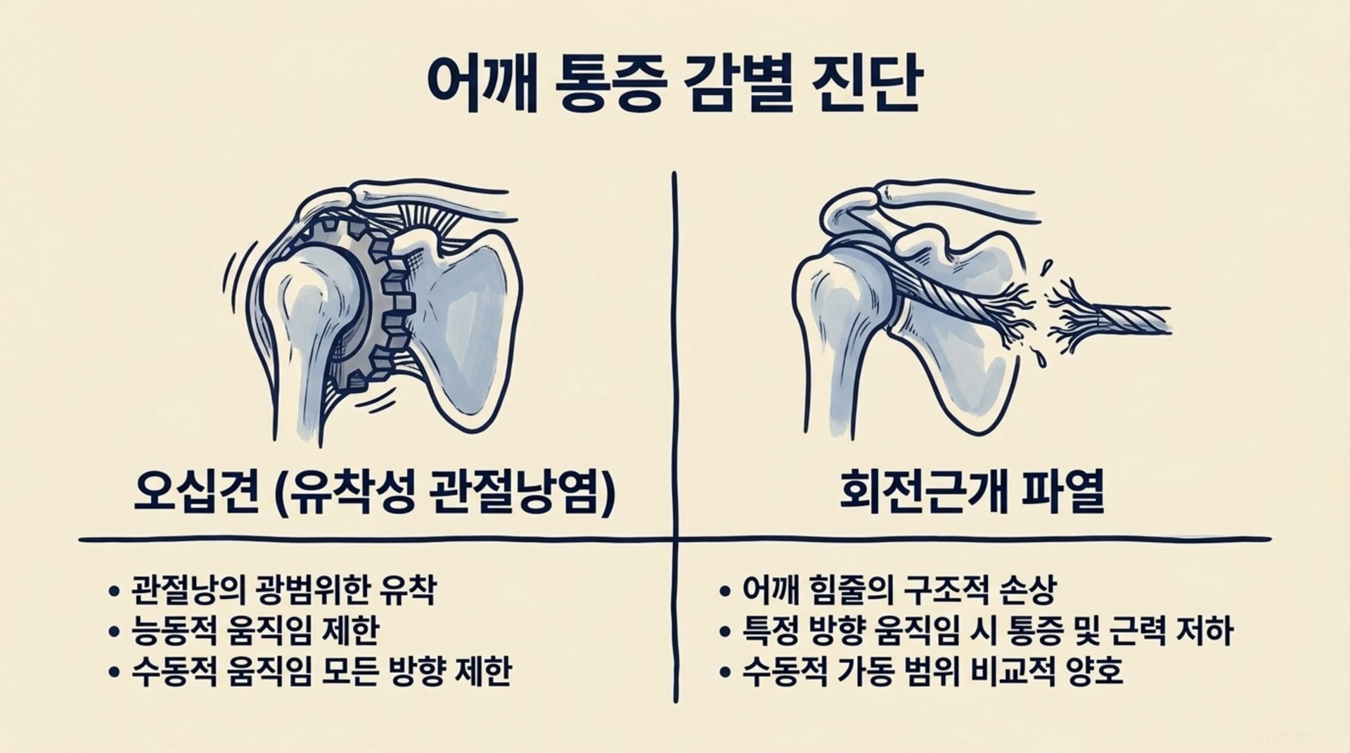 서대문구 한의원 어깨 통증 감별 진단 안내 이미지