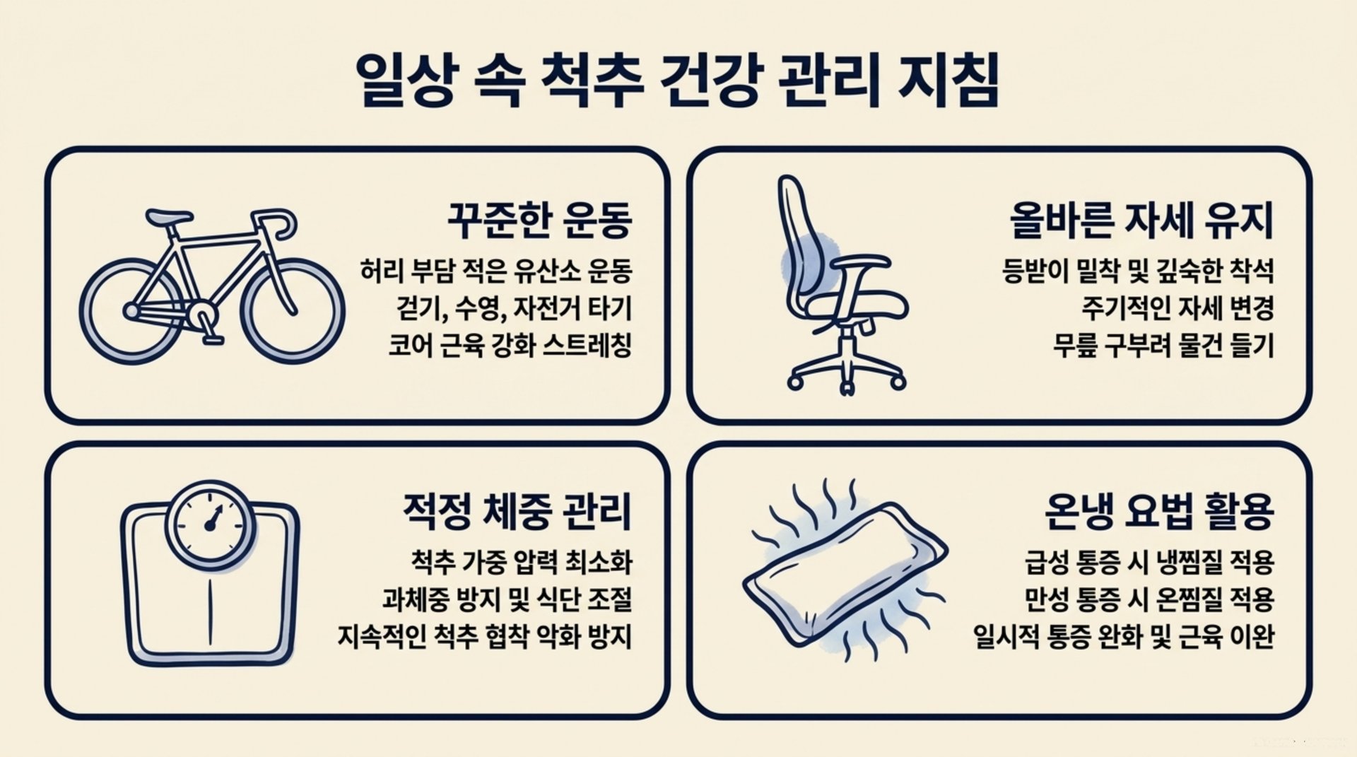 남가좌동 한의원 일상 속 척추 건강 관리 지침 안내 이미지