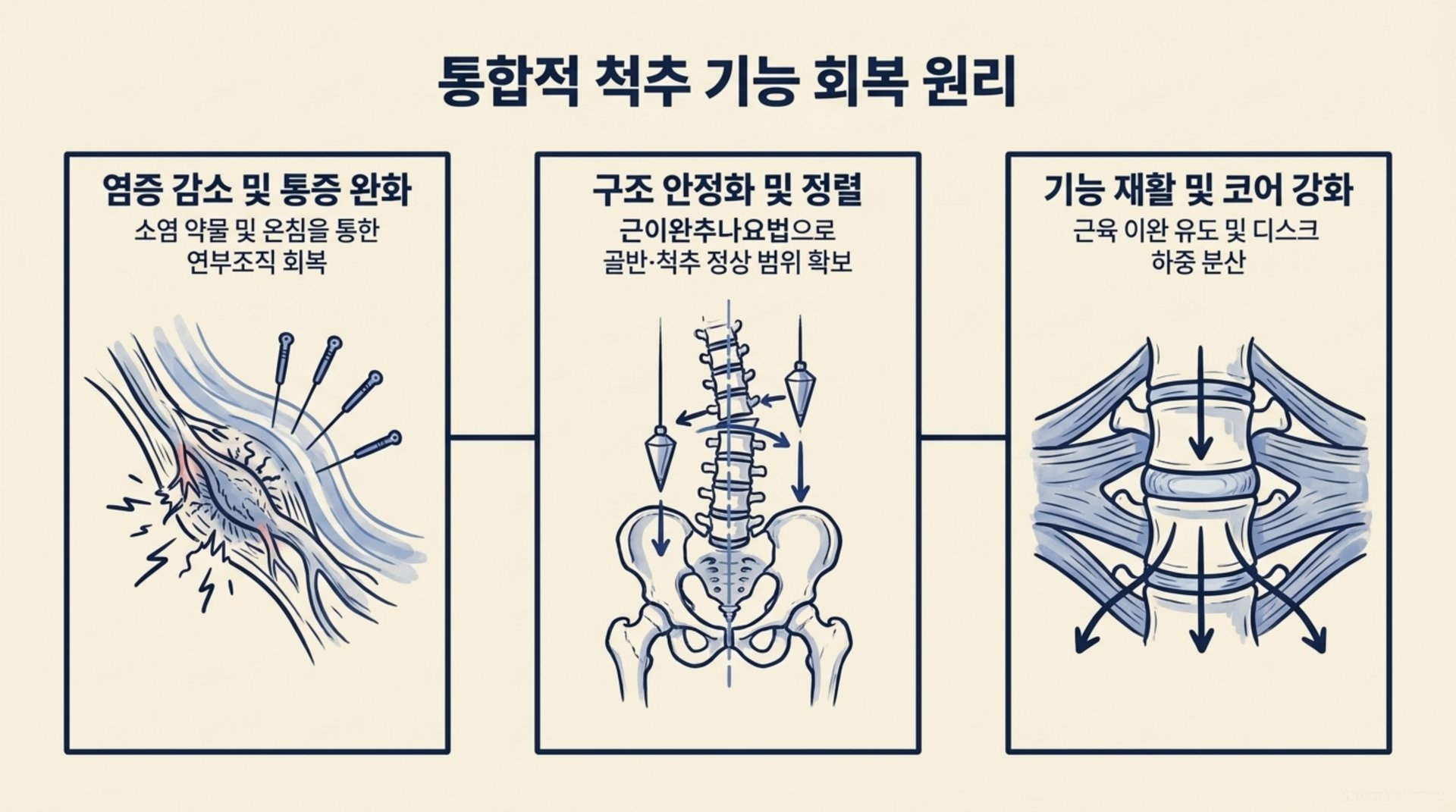 북가좌동 한의원 통합적 척추 기능 회복 원리 안내 이미지