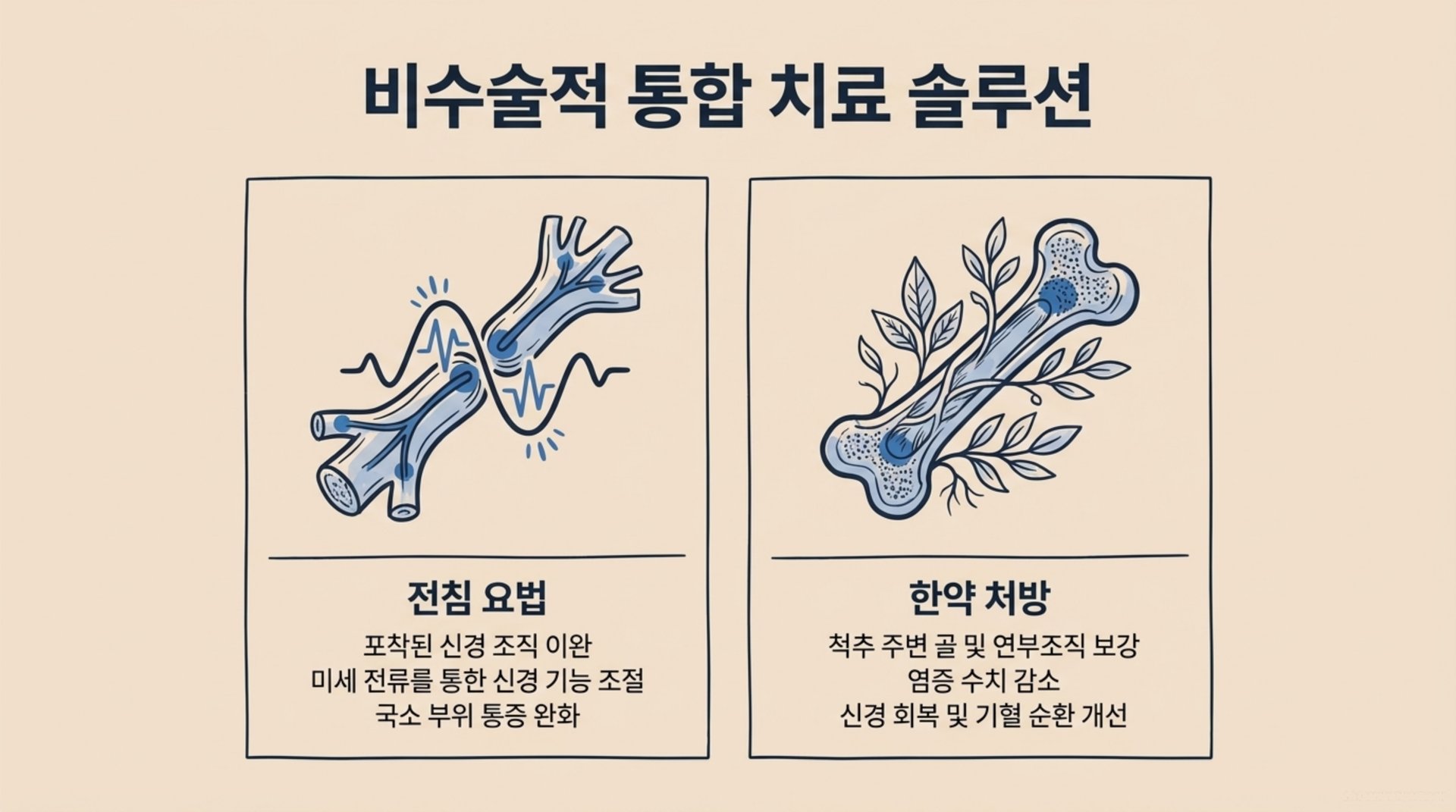 북가좌동 한의원 비수술적 통합 치료 솔루션 안내 이미지