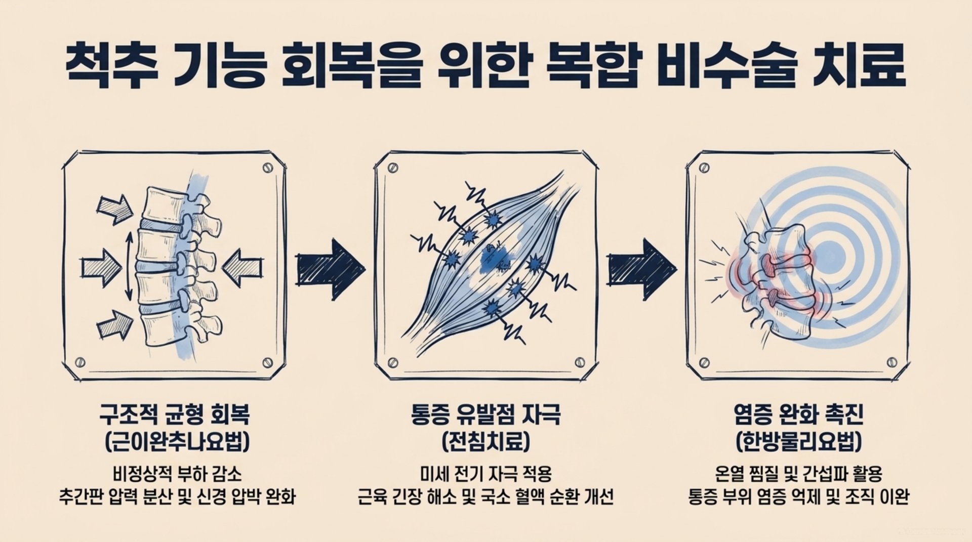 북가좌동 한의원 척추 기능 회복을 위한 복합 비수술 치료 안내 이미지
