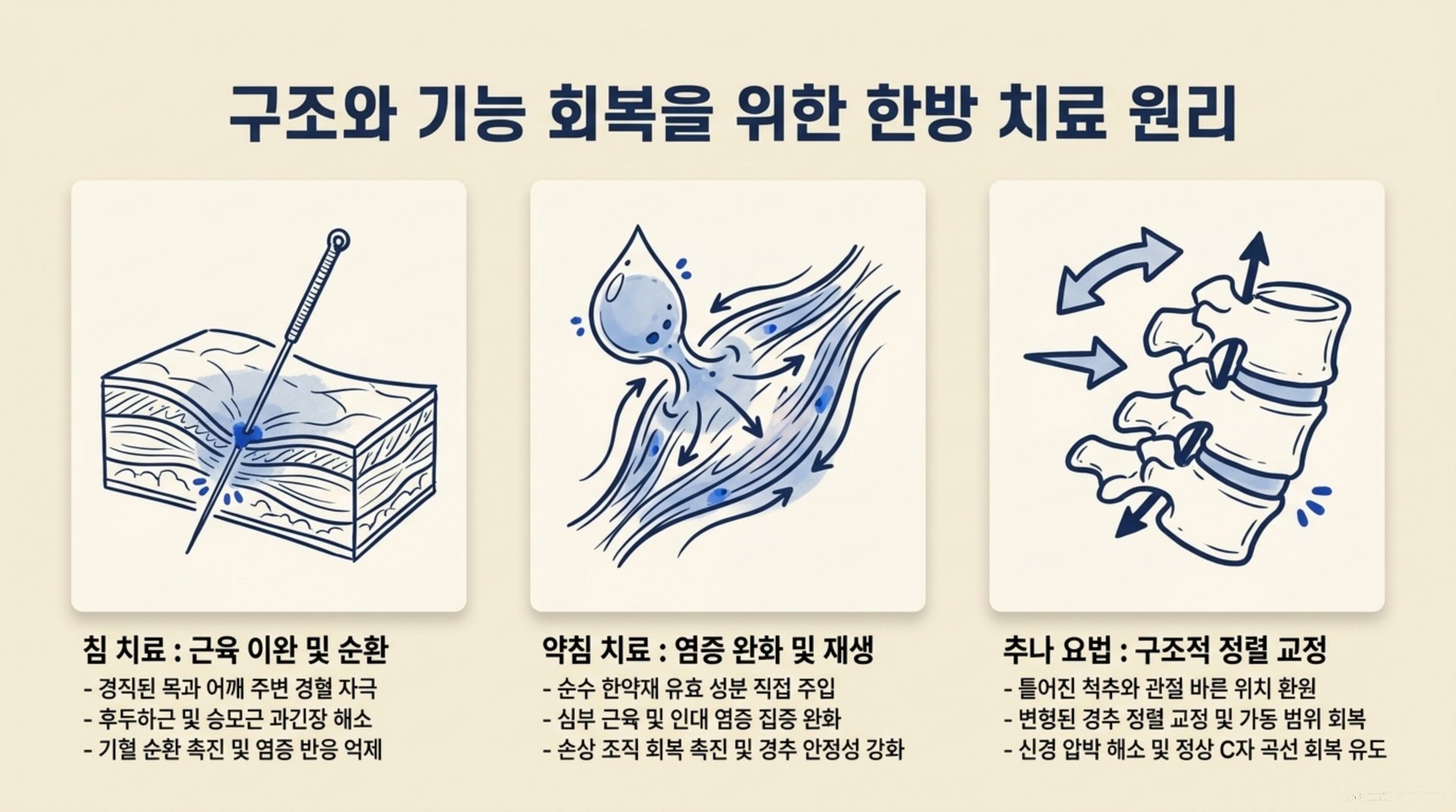 북가좌동 한의원 구조와 기능 회복을 위한 한방 치료 원리 안내 이미지