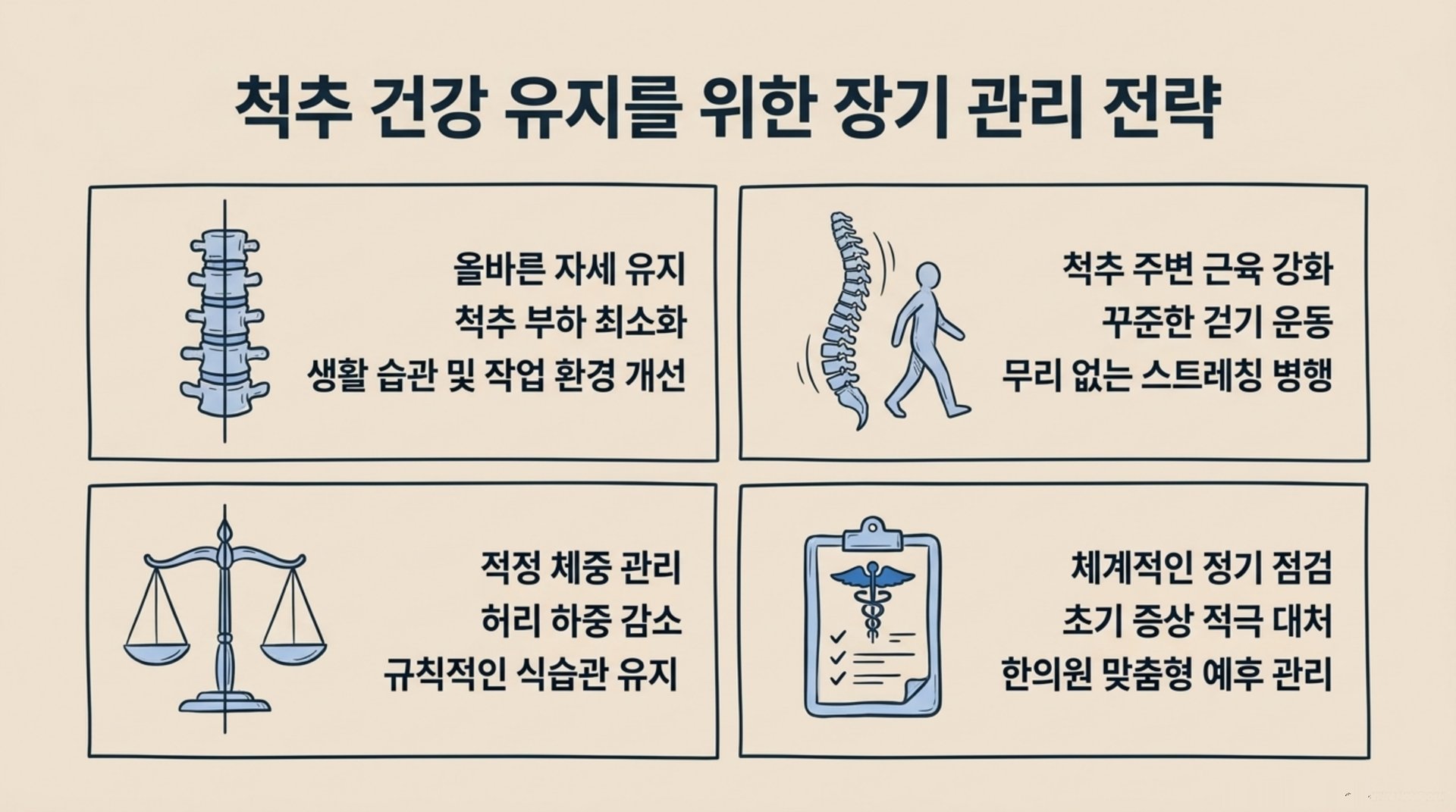 서대문구 한의원 척추 건강 유지를 위한 장기 관리 전략 안내 이미지