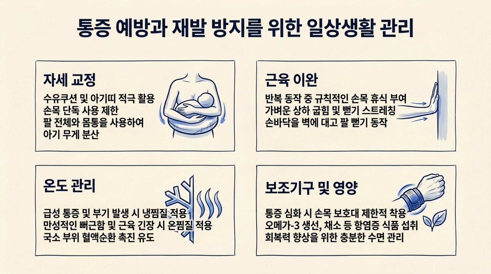 서대문구 한의원 통증 예방과 재발 방지를 위한 일상생활 관리 안내 이미지