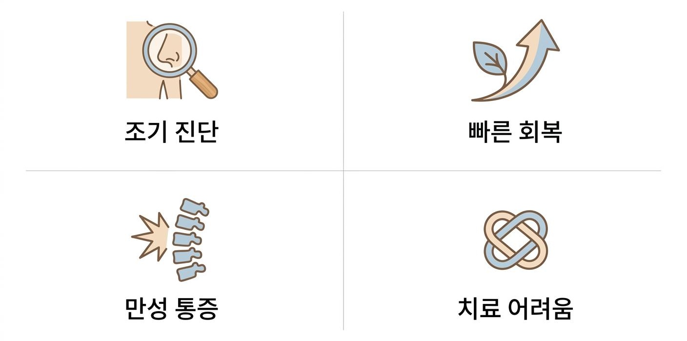 교통사고 후유증 초기 진단과 빠른 회복의 중요성, 북가좌동교통사고후유증한의원 조기 진단 · 빠른 회복 · 만성 통증 · 치료 어려움