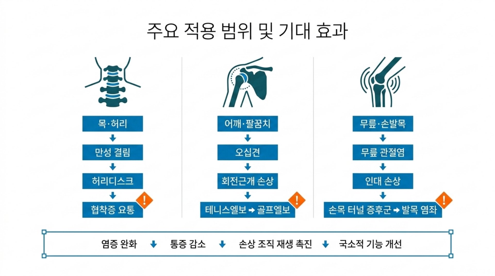 초음파유도하약침 의심 증상 3대 지표
