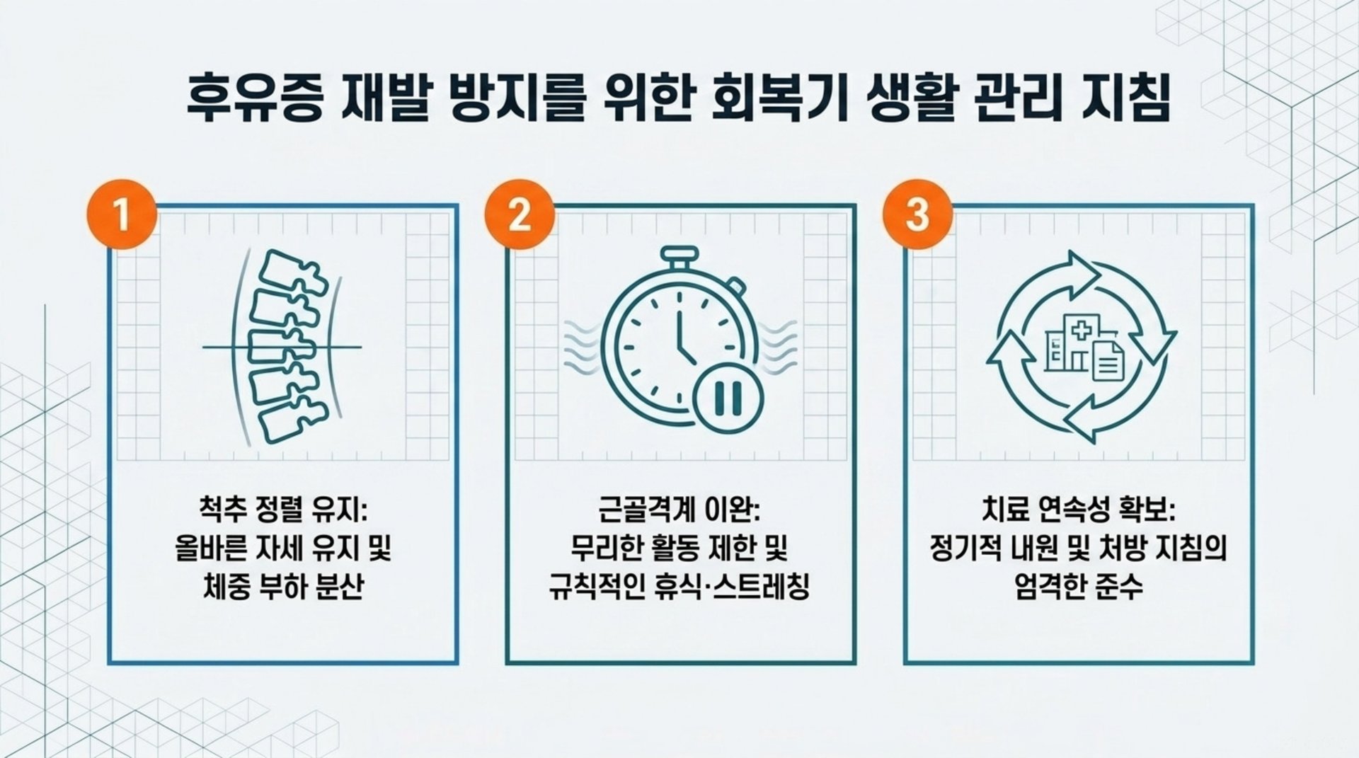 북가좌동 한의원 후유증 재발 방지를 위한 회복기 생활 관리 지침 안내 이미지