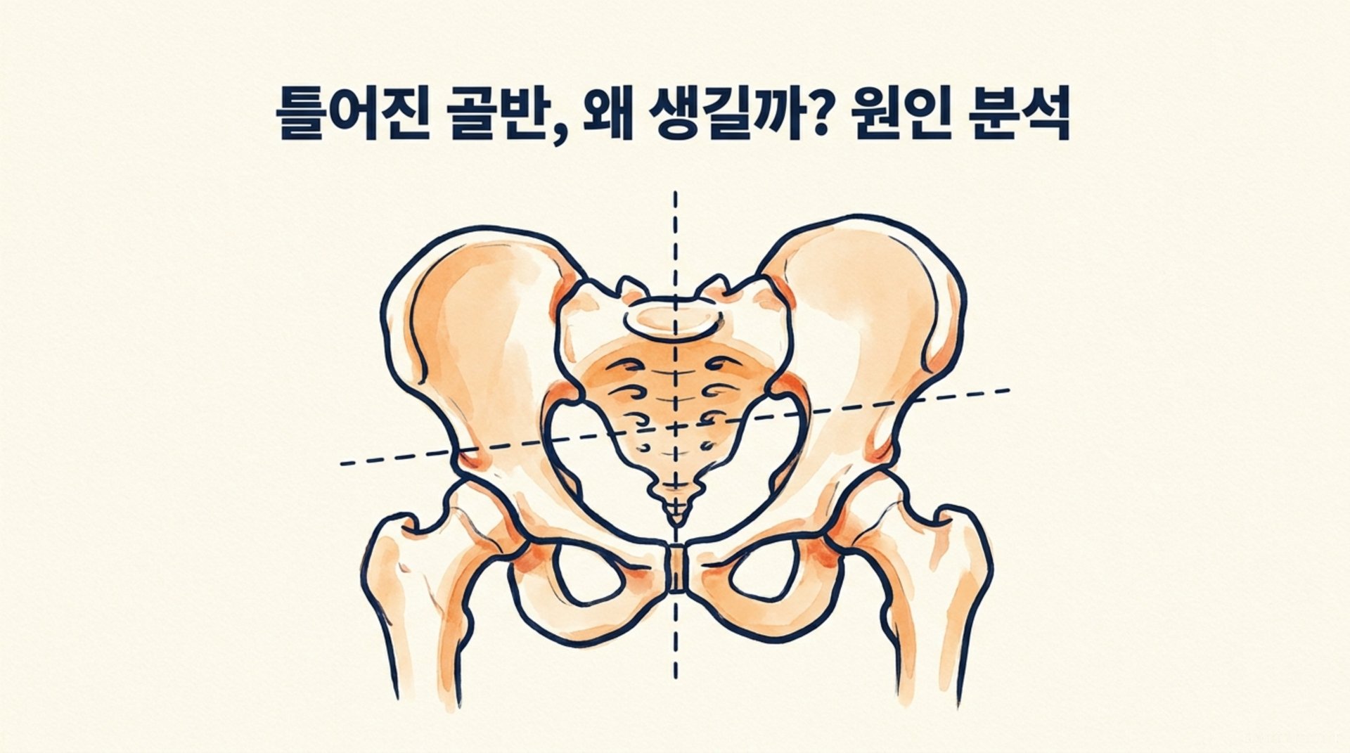 남가좌동 한의원 틀어진 골반, 왜 생길까? 원인 분석 안내 이미지