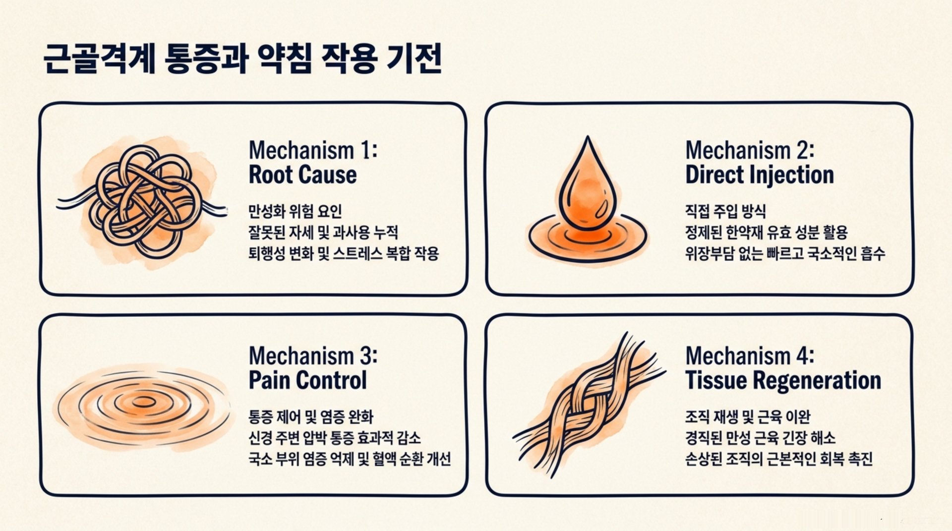북가좌동 한의원 근골격계 통증과 약침 작용 기전 안내 이미지