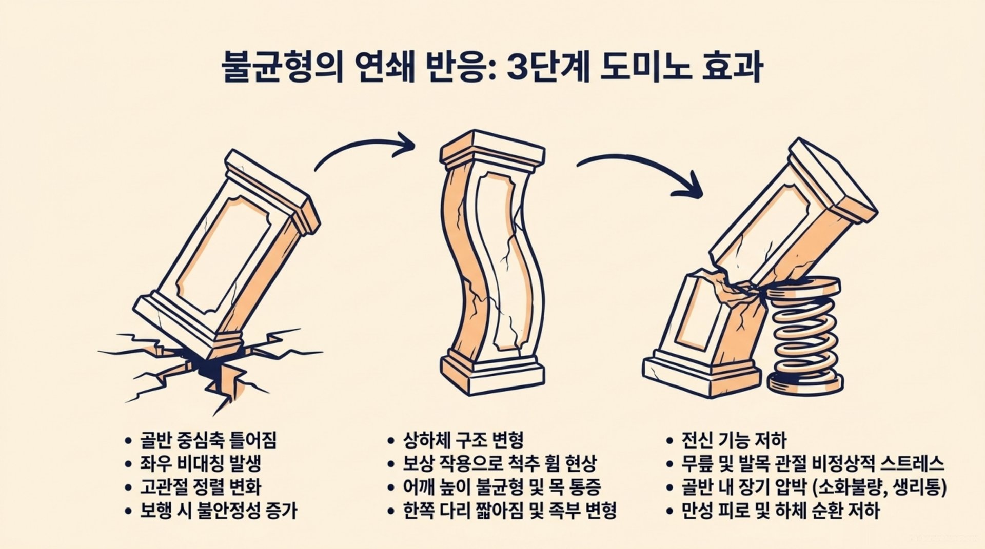 남가좌동 한의원 중심축 붕괴가 부르는 전신 불균형 안내 이미지