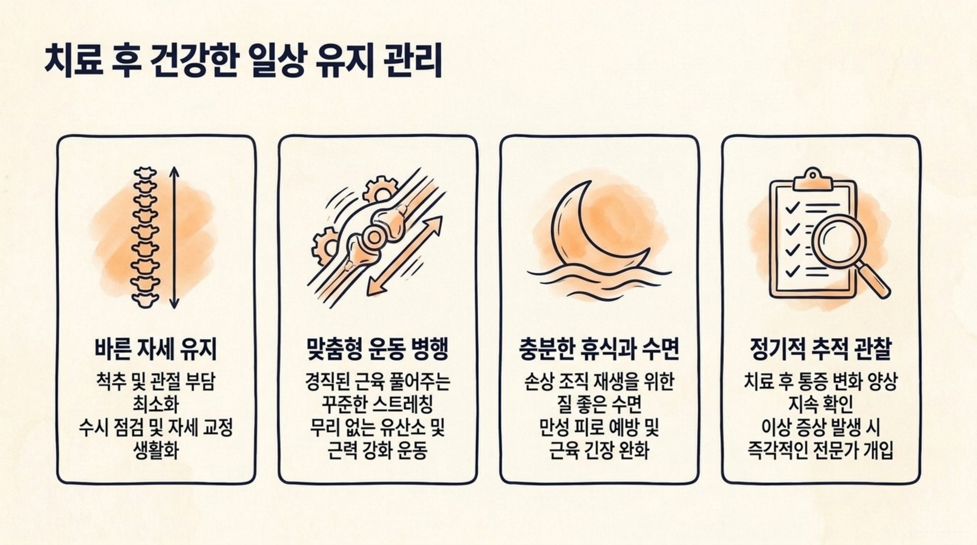 북가좌동 한의원 치료 후 건강한 일상 유지 관리 안내 이미지