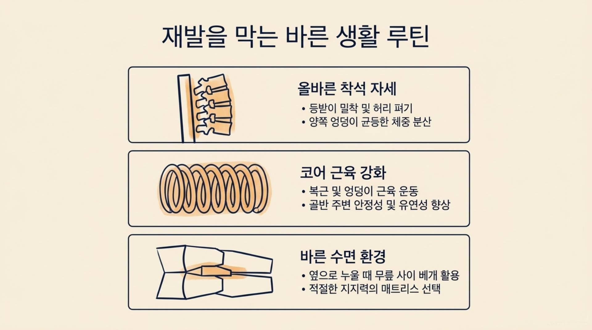 서대문구 한의원 재발을 막는 바른 생활 루틴 안내 이미지