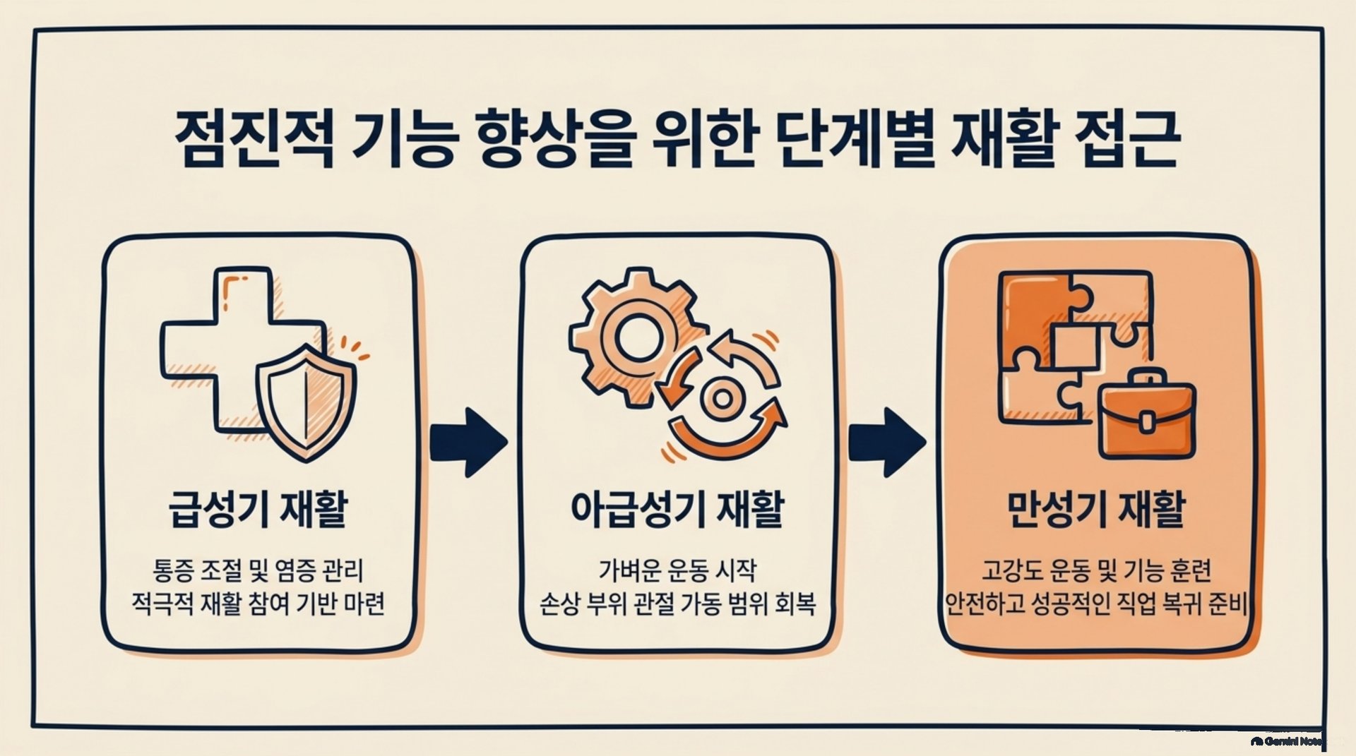 서대문구 한의원 점진적 기능 향상을 위한 단계별 재활 접근 안내 이미지