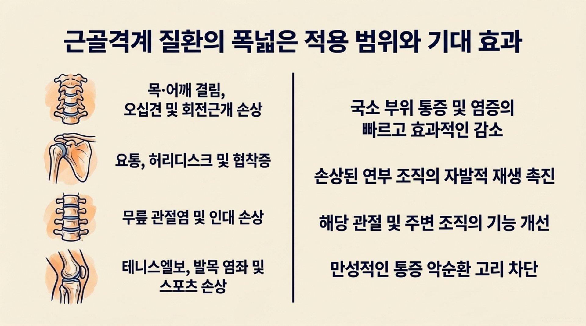 북가좌동 한의원 근골격계 질환의 폭넓은 적용 범위와 기대 효과 안내 이미지