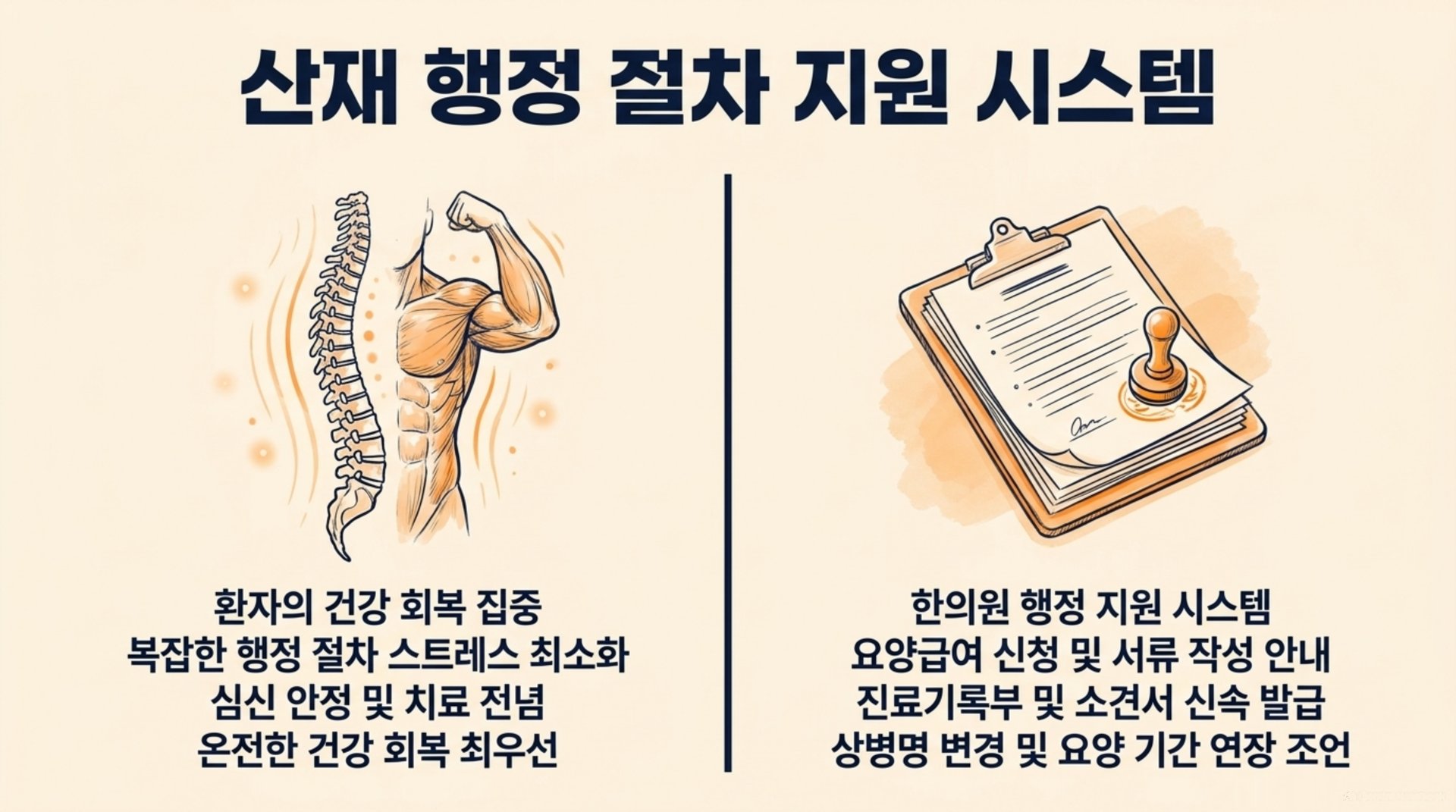 서대문구 한의원 산재 행정 절차 지원 시스템 안내 이미지