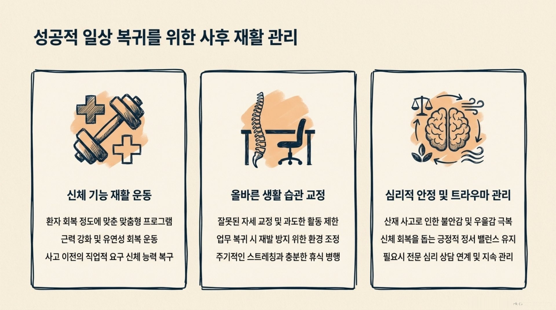 서대문구 한의원 성공적 일상 복귀를 위한 사후 재활 관리 안내 이미지